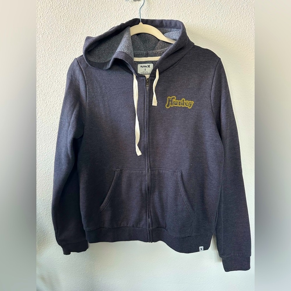 Hurley Gray Zip-Up Hoodie